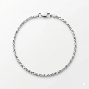 Pulsera Hombre Turbillon 3mm Plata 925