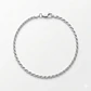 Pulsera Hombre Turbillon 3mm Plata 925 - Miniatura 1