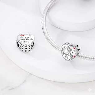 Charm Corazón Love Mom Plata 925