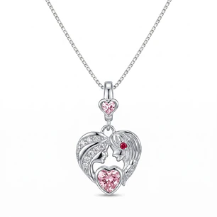 Collar Tierno Mama e Hija Plata Ley 925 