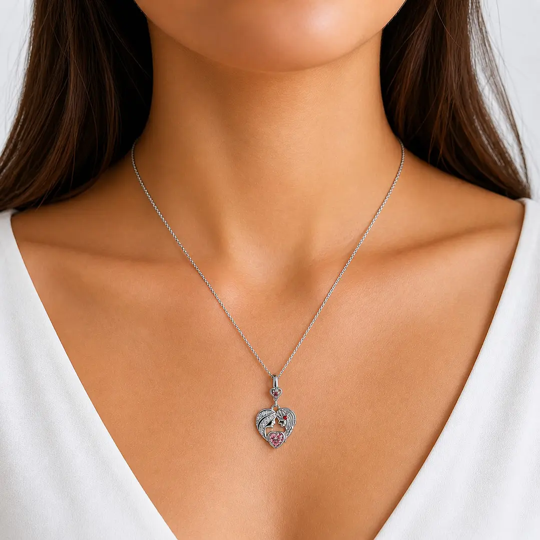 Collar Tierno Mama e Hija Plata Ley 925  2