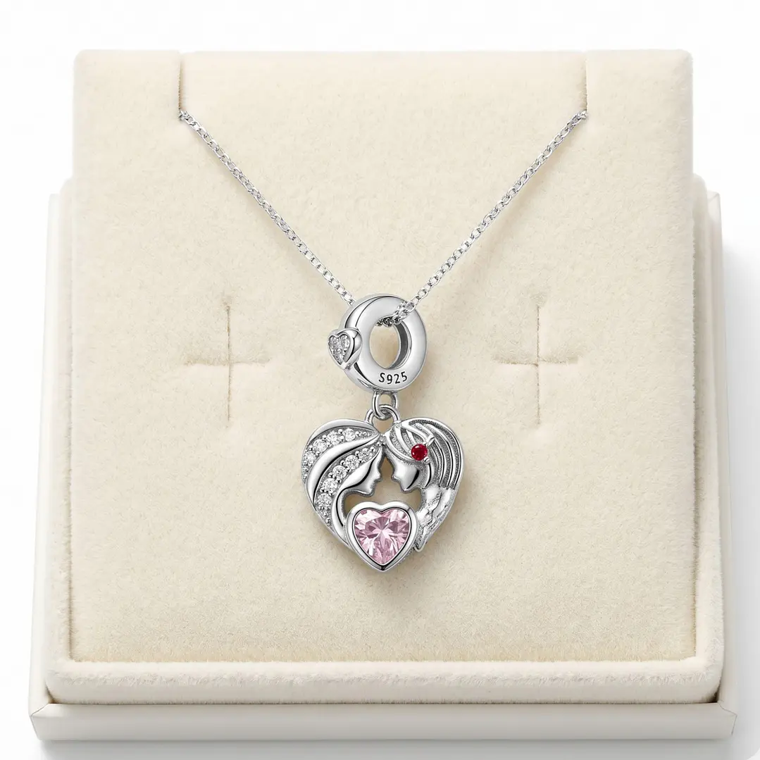 Collar Tierno Mama e Hija Plata Ley 925  4
