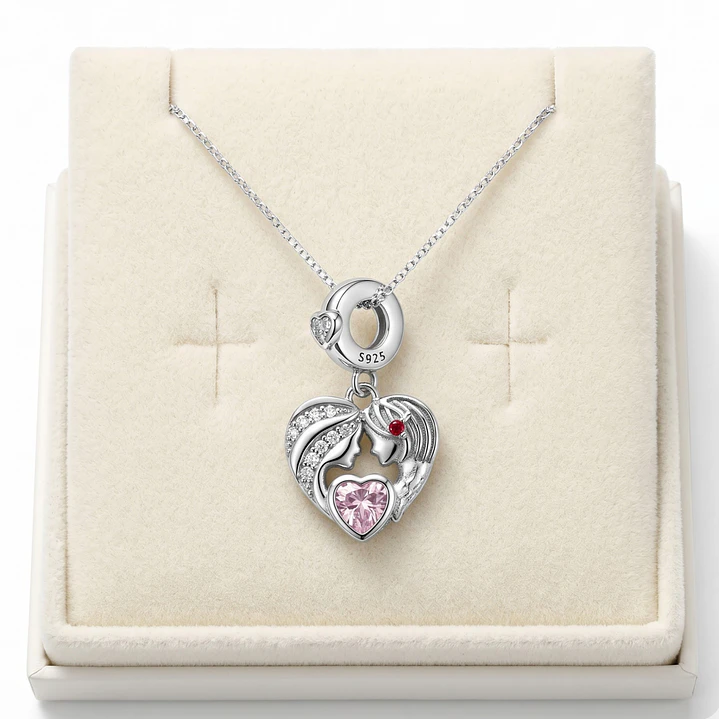 Collar Tierno Mama e Hija Plata Ley 925  4