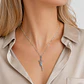 Collar Abrazo Eterno Mamá e Hija Plata Ley 950 - Miniatura 2