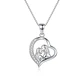 Collar Mama e hija Circón Plata Ley 925  - Miniatura 1