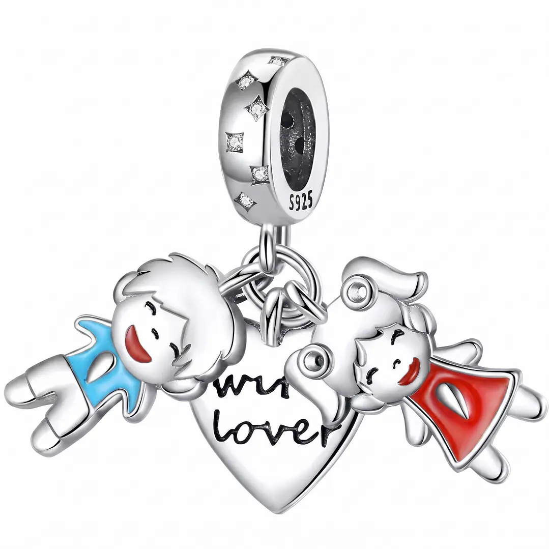 Charm Niño y Niña Plata 925 1