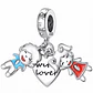 Charm Niño y Niña Plata 925 - Miniatura 1