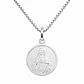 Collar Colgante Sagrado Corazón de Jesús 50cm en Plata 925  - Miniatura 1