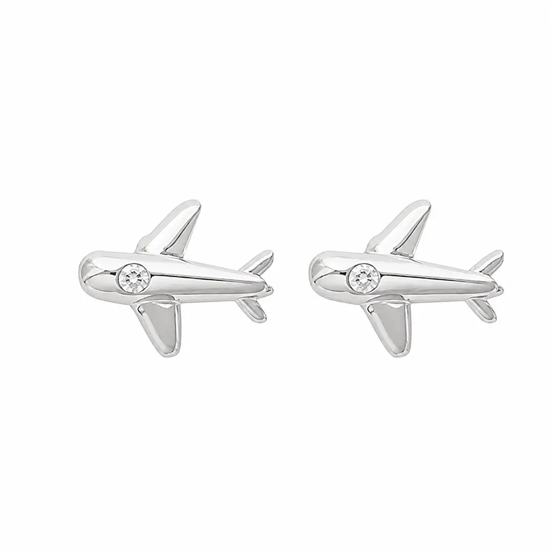 Aros Diseño de Avión en Plata 925 1