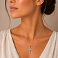 Collar Crucifijo San Benito Plata 925 50cm - Miniatura 2
