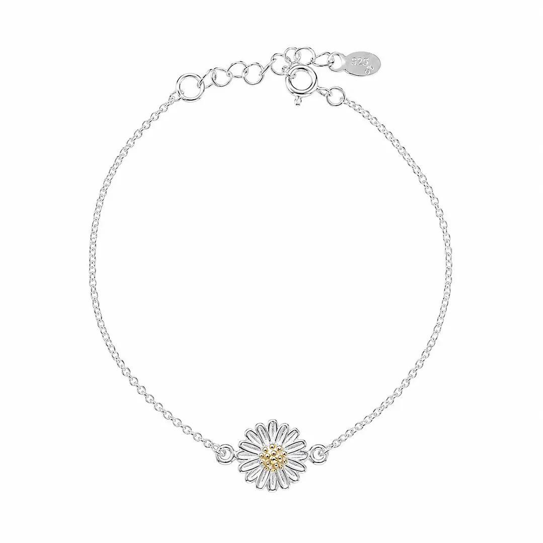 Pulsera Margarita Elegante Plata Ley 925 1