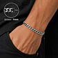 Pulsera Hombre Cubana en Acero Inoxidable 7mm - Miniatura 2