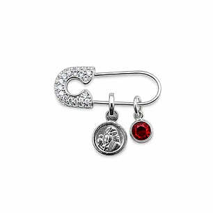 Colgante Prendedor Baby Alfiler San Benito Plata 925