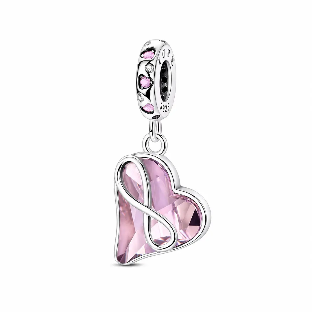 Charm Dije Corazón Infinito Love Mamá Plata 925 1