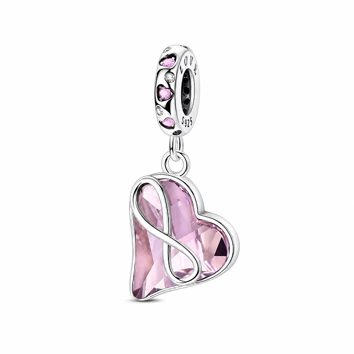 Charm Dije Corazón Infinito Love Mamá Plata 925 1