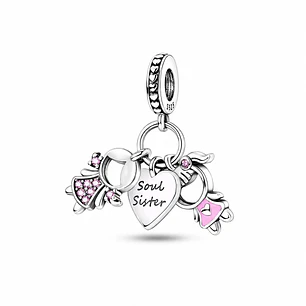 Charm Dije Hermana del Alma Plata 925