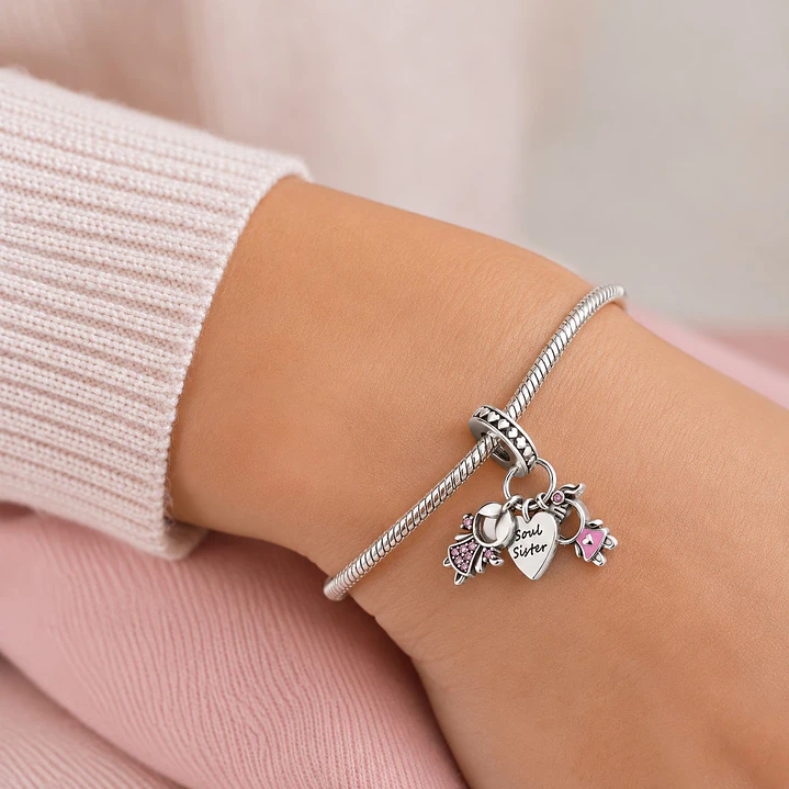 Charm Dije Hermana del Alma Plata 925 3
