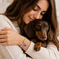 Charm Perrito Salchicha Tierno con Ropita Plata 925 - Miniatura 3