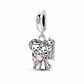 Charm Dije Pareja Recién Casados Plata 925 - Miniatura 1
