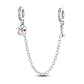 Charm Cadena de Seguridad Huellita Perrito Plata 925 - Miniatura 1
