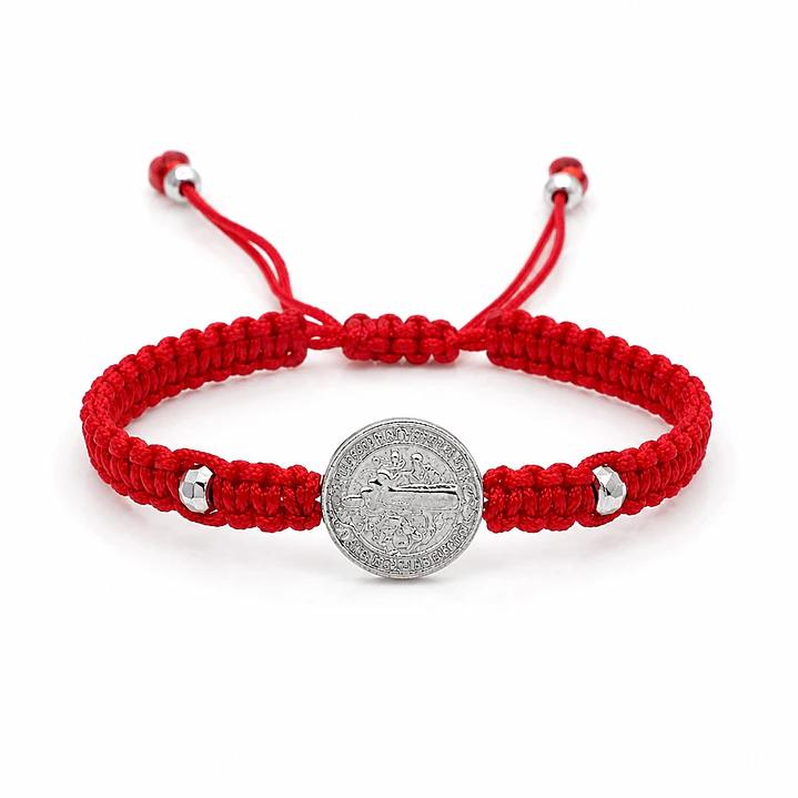 Pulsera Baby Medalla San Benito Plata 925 1