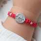 Pulsera Baby Medalla San Benito Plata 925 - Miniatura 2