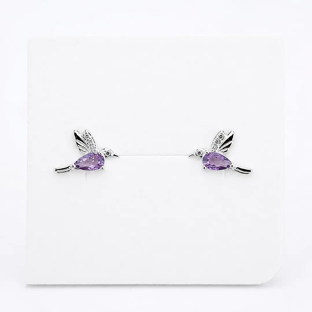 Aros Colibrí Plata Ley 925   1