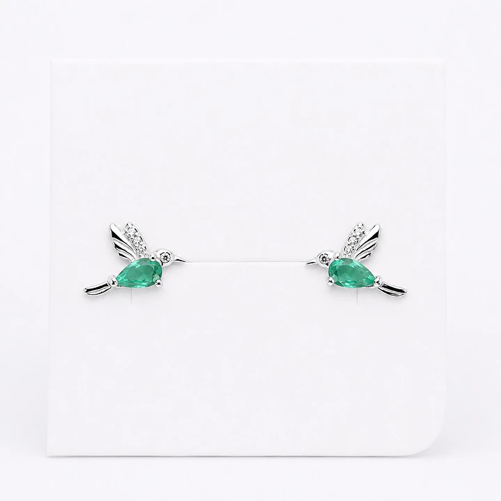 Aros Colibrí Plata Ley 925   2