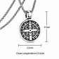 Collar Hombre San Benito Acero Inoxidable  - Miniatura 3