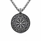 Collar Hombre Brújula de Runas Vikingas Acero Inoxidable  - Miniatura 1