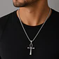Collar Hombre Cruz Egipcia Acero Inoxidable  - Miniatura 2