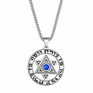 Collar Hombre Estrella de David Acero Inoxidable 