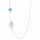Collar Mano Fatima Ojo Turco Acero Inoxidable  - Miniatura 1