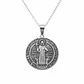 Collar San Benito Hombre Acero Inoxidable - Miniatura 1