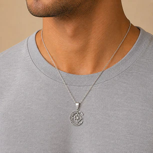 Collar Nudo de Bruja Luna Unisex Acero Inoxidable 