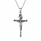 Collar Crucifijo Hombre Acero Inoxidable  - Miniatura 1