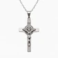 Collar Crucifijo San Benito Hombre Acero Inoxidable  - Miniatura 1