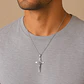 Collar Crucifijo San Benito Hombre Acero Inoxidable  - Miniatura 2