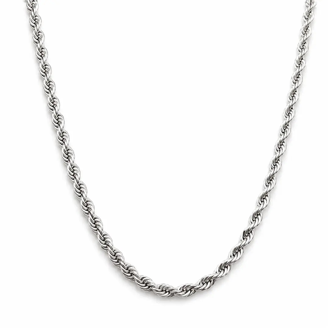 Cadena Hombre Torbillon 5mm Acero Inoxidable   1