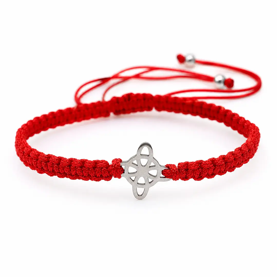 Pulsera Hilo Rojo Nudo de Bruja Unisex   1