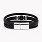Pulsera Cuero Hombre Brújula Vikinga Nórdico Acero Inoxidable   - Miniatura 3