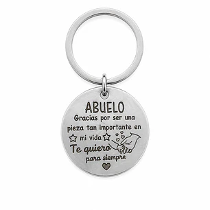 Llavero Amor Abuelo Acero Inoxidable 