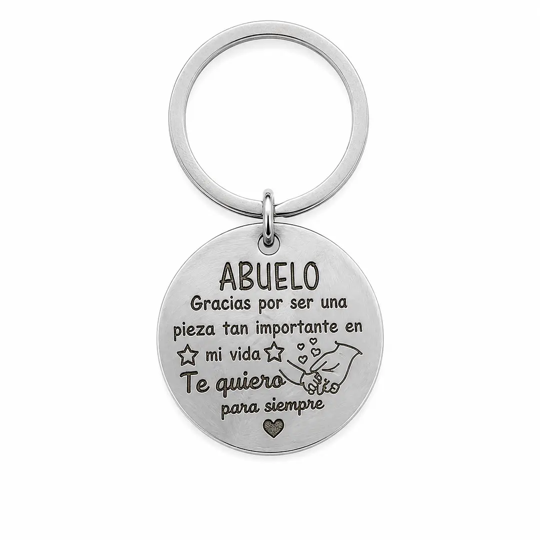 Llavero Amor Abuelo Acero Inoxidable  1