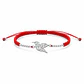 Pulsera Hilo Rojo Colibrí Ajustable Plata 925 - Miniatura 1
