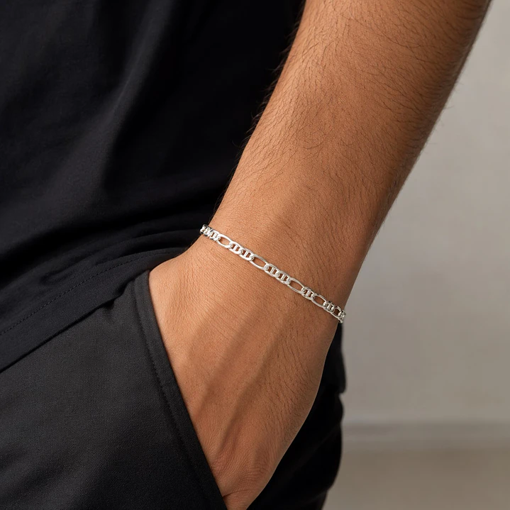 Pulsera Cartier Gucci Hombre Plata Ley 925 2