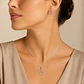 Conjunto Collar y Aros Gato Plata Ley 925   - Miniatura 2