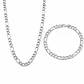Conjunto Cadena y Pulsera Cartier Hombre 7mm Acero Inoxidable   - Miniatura 1