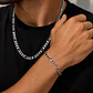 Conjunto Cadena y Pulsera Cartier Hombre 7mm Acero Inoxidable   - Miniatura 2