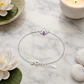 Pulsera Mujer Flor de Loto Plata ley 925 - Miniatura 3