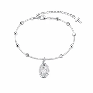 Pulsera Virgen María Acero Inoxidable